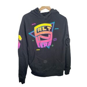 Salt-n-Pepa official concert Black Hoodie with Colorful Graphic